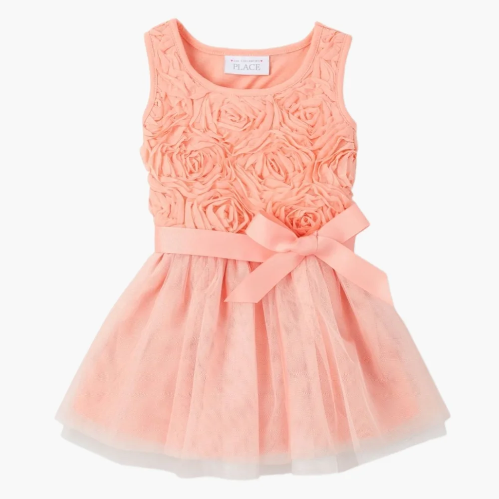 The Children's Place Floral Sachel Peach Dressed
